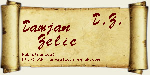 Damjan Zelić vizit kartica